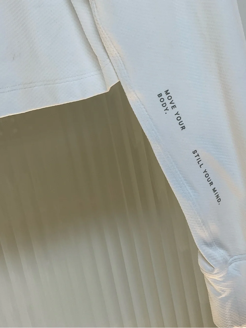 lululemon athletica White Cropped Long-Sleeve Logo Sweatshirt